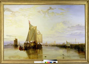 ドルトまたはドルドレヒト：ロッテルダムBecalmed、1817-18年からのドルトパケットボート
